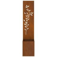 Екран за градинска неприкосновеност Ръждясало 32 x 140 см