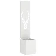 Екран за градинска неприкосновеност Бяло 32 x 140 см