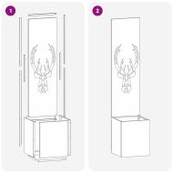 Екран за градинска неприкосновеност Антрацит 32 x 140 см