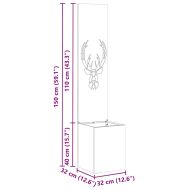 Екран за градинска неприкосновеност Сребрист 32 x 140 см