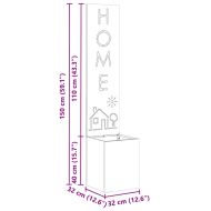 Екран за градинска неприкосновеност Сив 32 x 140 см