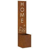 Екран за градинска неприкосновеност Ръждясало 32 x 140 см