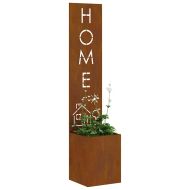 Екран за градинска неприкосновеност Ръждясало 32 x 140 см