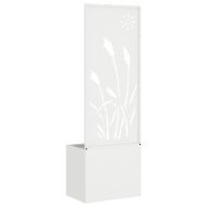 Екран за градинска неприкосновеност Бяло 50 x 140 cm