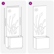 Екран за градинска неприкосновеност Сив 50 x 140 cm