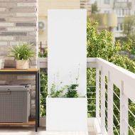 Екран за градинска неприкосновеност Бяло 50 x 140 cm