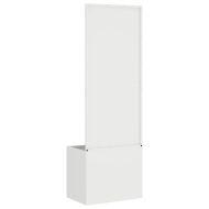 Екран за градинска неприкосновеност Бяло 50 x 140 cm