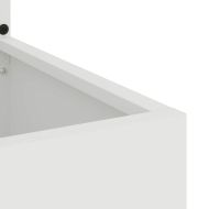 Екран за градинска неприкосновеност Флорален Бяло 50 x 140 cm