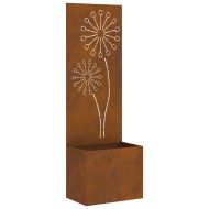 Екран за градинска неприкосновеност Ръждясало 50 x 140 cm