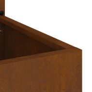 Екран за градинска неприкосновеност Ръждясало 50 x 140 cm