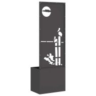 Екран за градинска неприкосновеност Черно 50 x 140 cm