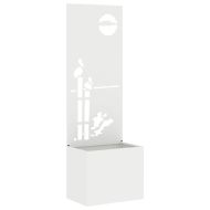 Екран за градинска неприкосновеност Бяло 50 x 140 cm