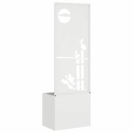 Екран за градинска неприкосновеност Бяло 50 x 140 cm