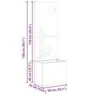 Екран за градинска неприкосновеност Антрацит 50 x 140 cm