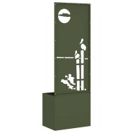 Екран за градинска неприкосновеност Маслиненозелен 50 x 140 cm