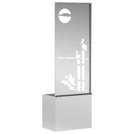 Екран за градинска неприкосновеност Сребрист 50 x 140 cm