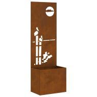 Екран за градинска неприкосновеност Ръждясало 50 x 140 cm