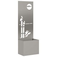 Екран за градинска неприкосновеност Ръждясало 50 x 140 cm