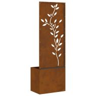 Екран за градинска неприкосновеност Ръждясало 50 x 140 cm