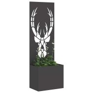 Екран за градинска неприкосновеност Черно 50 x 140 cm