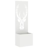 Екран за градинска неприкосновеност Бяло 50 x 140 cm