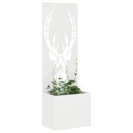 Екран за градинска неприкосновеност Бяло 50 x 140 cm