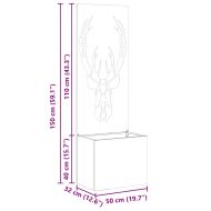Екран за градинска неприкосновеност Антрацит 50 x 140 cm