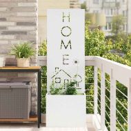 Екран за градинска неприкосновеност Бяло 50 x 140 cm