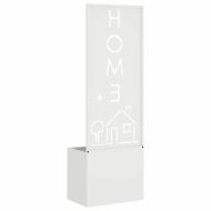 Екран за градинска неприкосновеност Бяло 50 x 140 cm