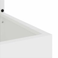 Екран за градинска неприкосновеност Бяло 50 x 140 cm