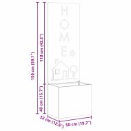 Екран за градинска неприкосновеност Бяло 50 x 140 cm