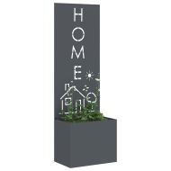 Градинска саксия с декоративна панел Антрацит 50 x 140 cm