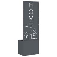 Градинска саксия с декоративна панел Антрацит 50 x 140 cm