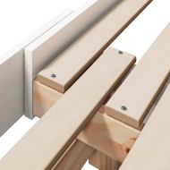 Рамка за легло с таблото Бяло 80 x 200 cm Инженерно дърво