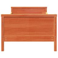 Рамка за легло с таблото Кафяво с восъчно покритие 80 x 200 cm