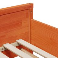 Рамка за легло с таблото Кафяво с восъчно покритие 80 x 200 cm