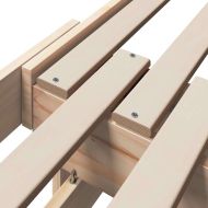 Рамка за легло с таблото Кафяво 80 x 200 cm Инженерно дърво