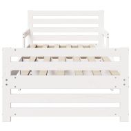 Рамка за легло с таблото Бяло 80 x 200 cm Инженерно дърво