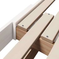 Рамка за легло с таблото Бяло 80 x 200 cm Инженерно дърво