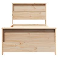 Рамка за легло с таблото Кафяво 80 x 200 cm Инженерно дърво