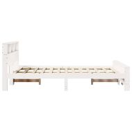 Рамка за легло с таблото Бяло 140 x 190 cm Инженерно дърво