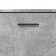 Шкаф за баня с чекмедже Циментено сиво 76,5 x 35 x 64 см