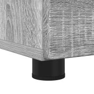 Шкаф за баня с чекмедже с врата Сив Сонома 76,5 x 35 x 64 см