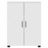 Шкаф за баня Бяло 60 x 35 x 80 см Инженерно дърво & Метал