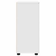 Шкаф за баня Бяло 60 x 35 x 80 см Инженерно дърво & Метал