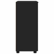 Шкаф за баня Черно 60 x 35 x 80 см Инженерно дърво & Метал