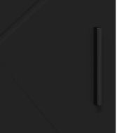 Шкаф за баня Черно 60 x 35 x 80 см Инженерно дърво & Метал