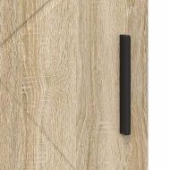 Шкаф за баня Сонома дъб 60 x 35 x 80 см Инженерно дърво & Метал