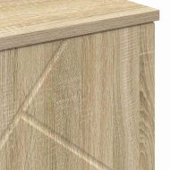 Шкаф за баня Сонома дъб 60 x 35 x 80 см Инженерно дърво & Метал