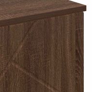 Шкаф за баня Кафяв дъб 60 x 35 x 80 см Инженерно дърво & Метал